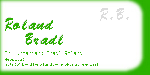 roland bradl business card